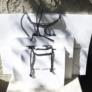 Marc Jacobs White Shopping Bags